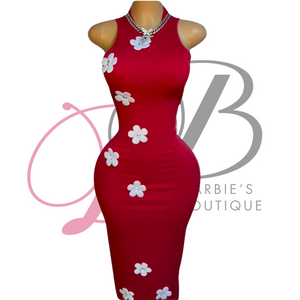 Barbie Elegant Floral Maxi Dress