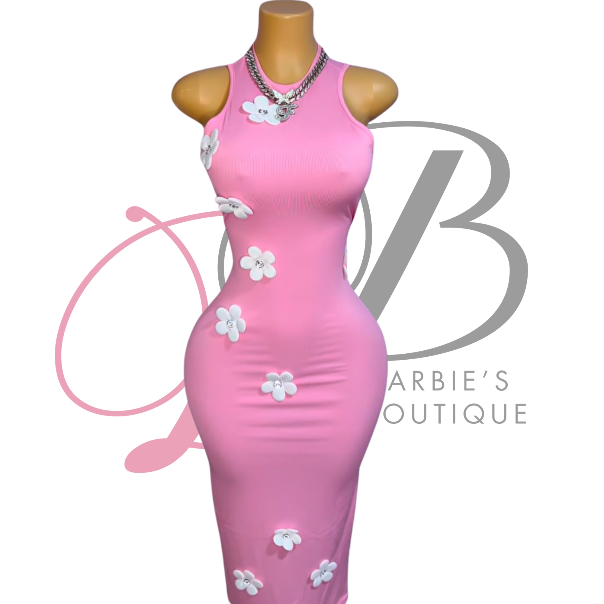 Barbie Elegant Floral Maxi Dress