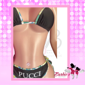 Barbie’s Sexy P Runner Set – Sleek 2-Piece Crop Top & Shorts Outfit