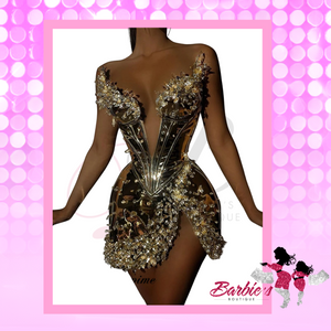 Barbie Expensive Crystal Glam Dress