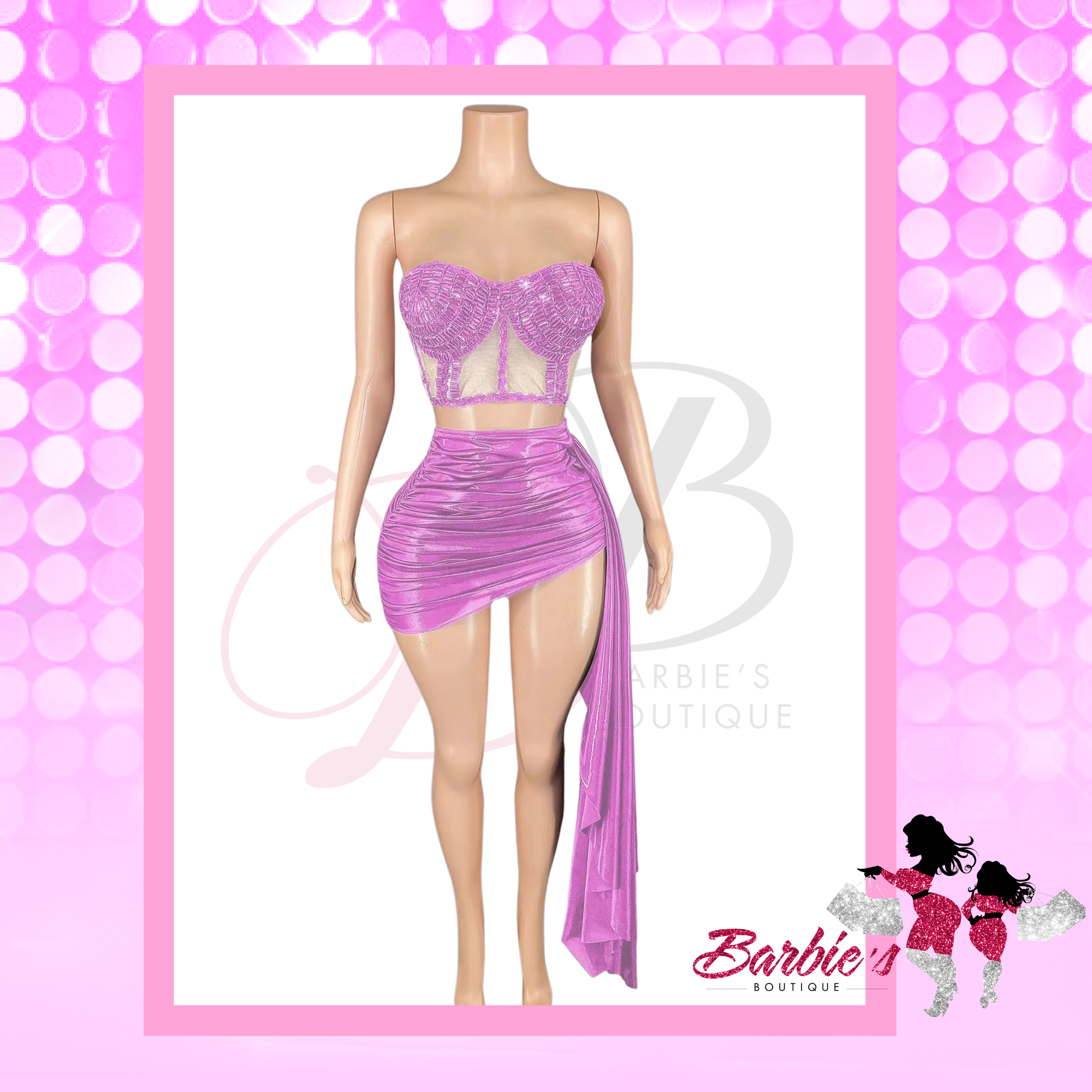 Barbie Sleeveless Mini Skirt