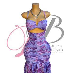 Barbie Floral Print Maxi Dress