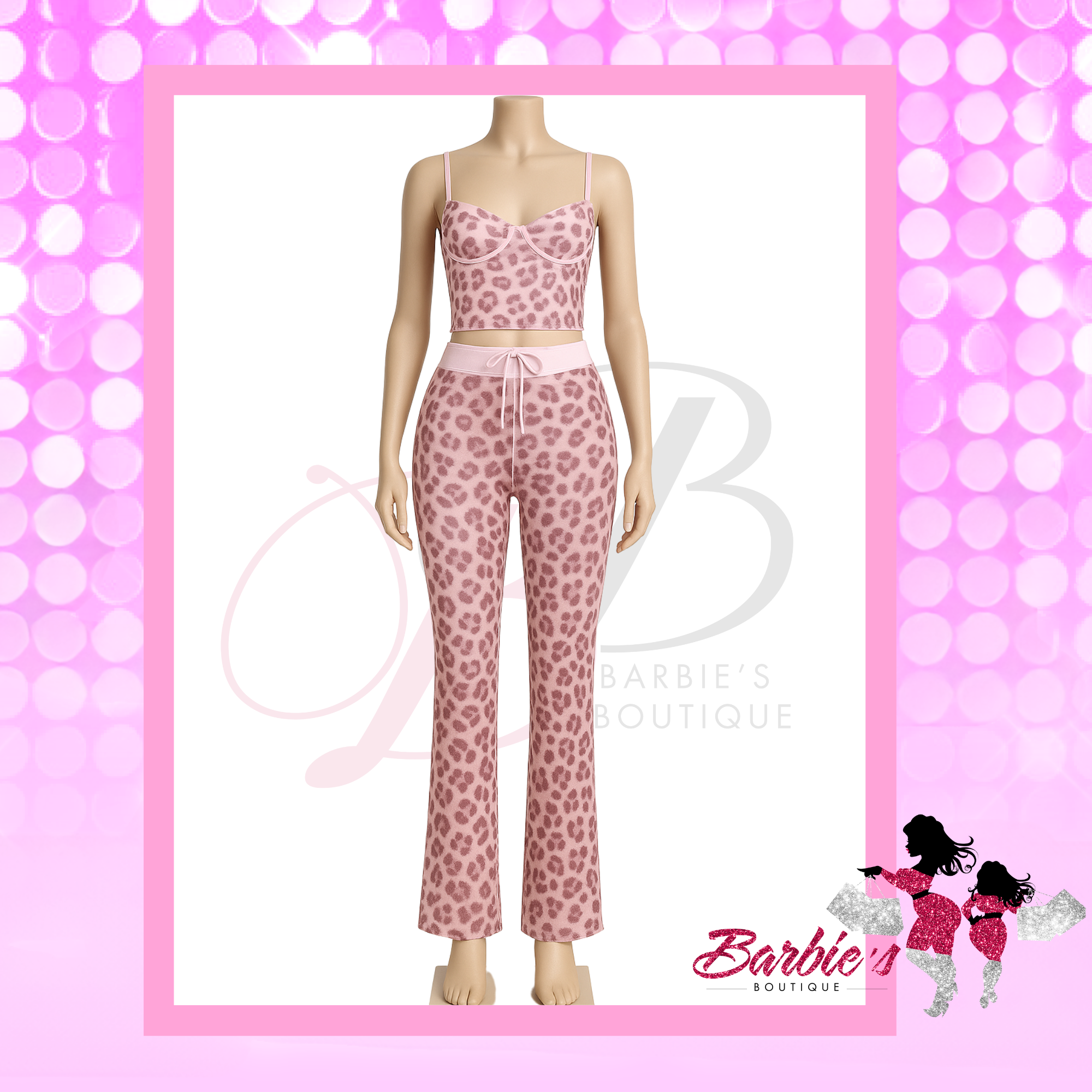 Barbie Leopard Lace Mesh Set