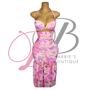 Barbie Floral Print Maxi Dress