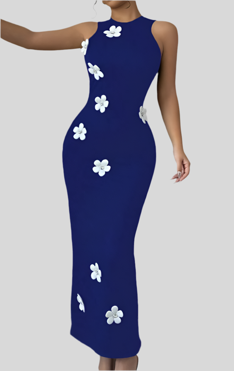 Barbie Elegant Floral Maxi Dress