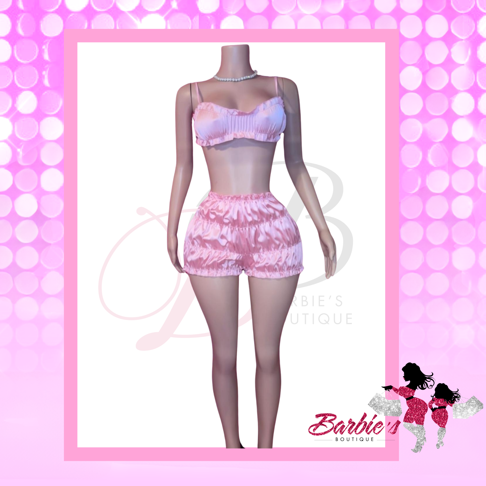 Barbie Luxe Silk Shorts Set