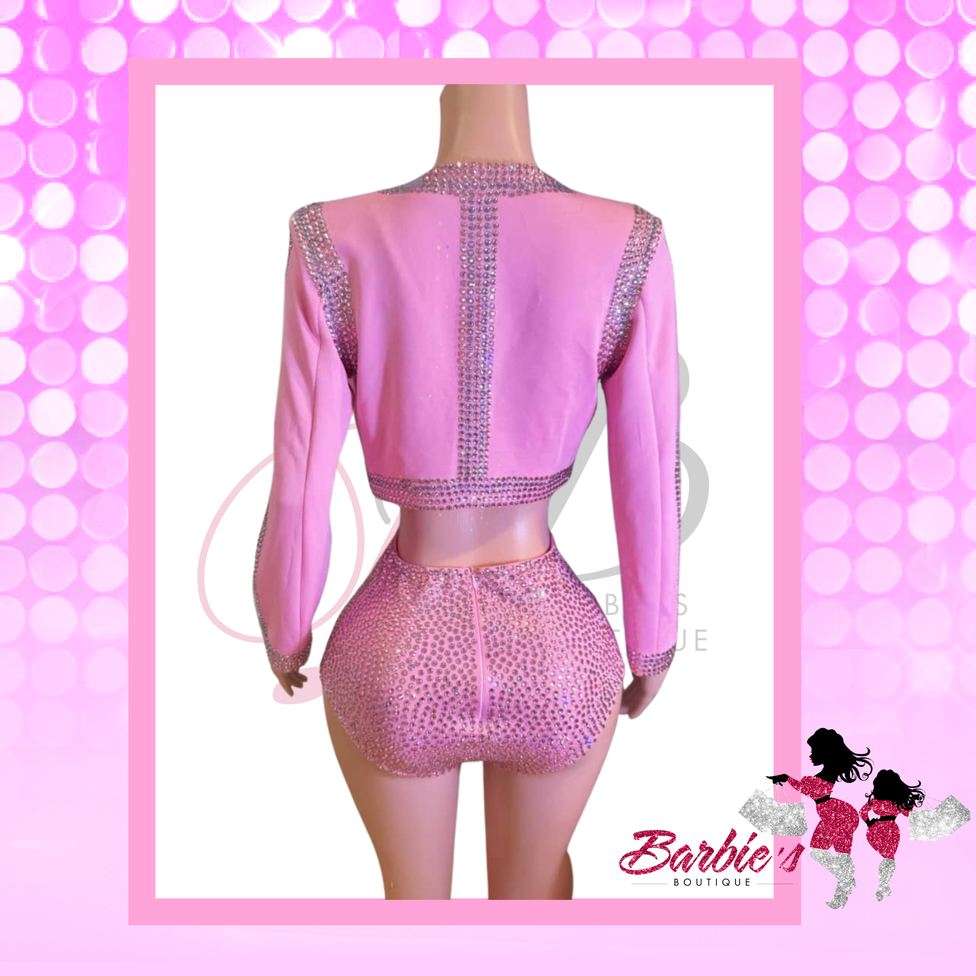 Barbie Rhinestone Short Set